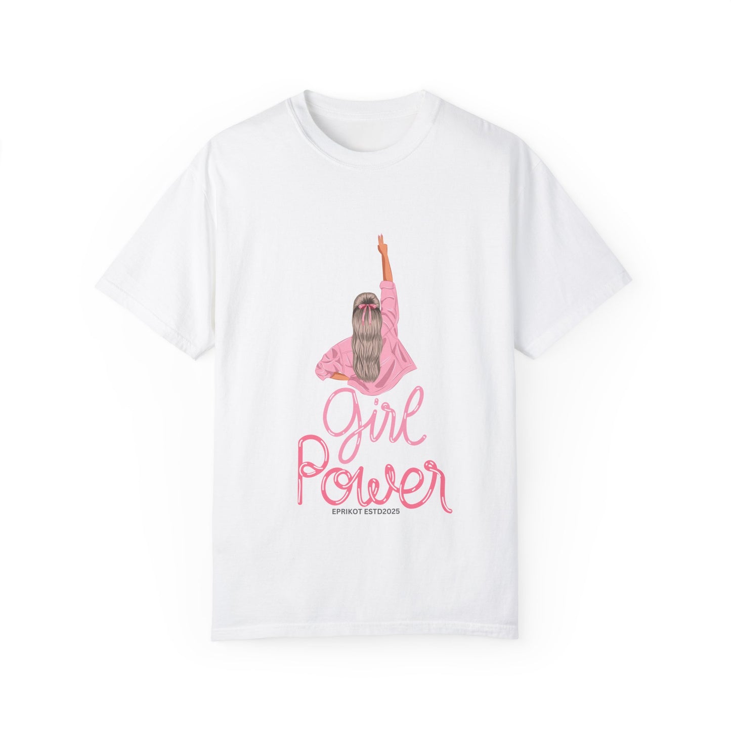 White T Shirt for Girls - Trendy Tees for Girls - Girl Power