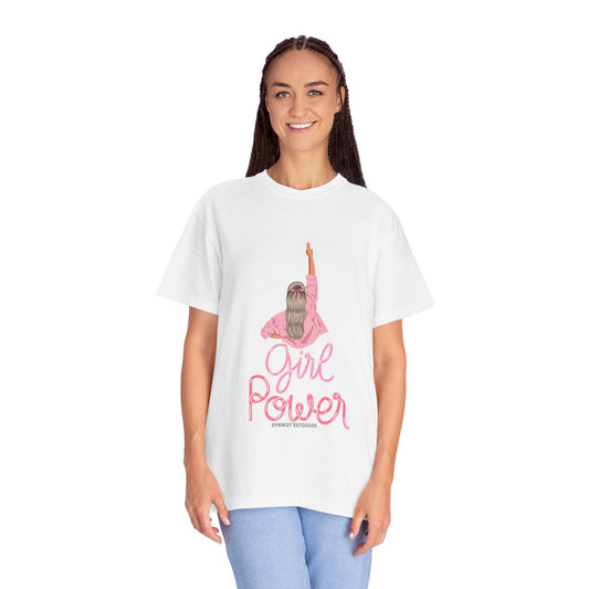 White T Shirt for Girls - Trendy Tees for Girls - Girl Power